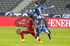 1. BL - Saison 2016/2017 - Hertha BSC - FC Ingolstadt 04 - Lezcano Farina,Dario (#37 FCI) - Sebastian Langcamp (#15 Hertha) - Foto: Meyer Jürgen