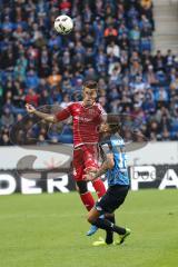 1. Bundesliga - Fußball - TSG 1899 Hoffenheim - FC Ingolstadt 04 - Stefan Lex (14, FCI) Kerem Demirbay (TSG 13)