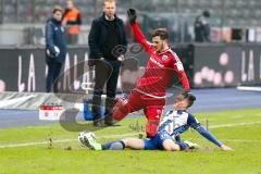 1. BL - Saison 2016/2017 - Hertha BSC - FC Ingolstadt 04 - Pascal Groß (#10 FCI) - Maximilian Mittelstädt (#34 Hertha) - Foto: Meyer Jürgen