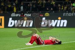 1. Bundesliga - Fußball - Borussia Dortmund - FC Ingolstadt 04 - 1:0 - Spiel ist aus, hängende Köpfe bei Ingolstadt, Romain Brégerie (18, FCI)