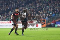 1. Bundesliga - Fußball - Werder Bremen - FC Ingolstadt 04 - Tor 1:1 Ausgleich durch Markus Suttner (29, FCI)   Jubel mit Pascal Groß (10, FCI)