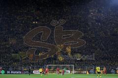 1. Bundesliga - Fußball - Borussia Dortmund - FC Ingolstadt 04 - 1:0 - die gelbe Wand Fans Jubel, Fahnen