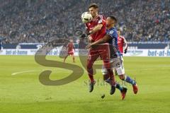 1. Bundesliga - Fußball - FC Schalke 04 - FC Ingolstadt 04 - Zweikampf Pascal Groß (10, FCI) Dennis Aogo (15 Schalke)
