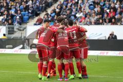 1. Bundesliga - Fußball - TSG 1899 Hoffenheim - FC Ingolstadt 04 - Tor Almog Cohen (36, FCI) Jubel mit Darío Lezcano (11, FCI) Romain Brégerie (18, FCI) Pascal Groß (10, FCI)