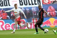 1. Bundesliga - Fußball - RB Leipzig - FC Ingolstadt 04 - Timo Werner (11 Leipzig) Roger de Oliveira Bernardo (8, FCI)