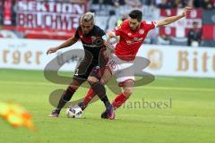 1. BL - Saison 2016/2017 - FSV Mainz 05 - FC Ingolstadt 04 - Lezano Farina,Dario (#37 FCI) - Suat Serdar (#45 Mainz) - Foto: Meyer Jürgen