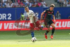 1. Bundesliga - Fußball - Hamburger SV - FC Ingolstadt 04 - Bobby Wood (7 HSV) Pascal Groß (10, FCI)