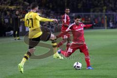 1. Bundesliga - Fußball - Borussia Dortmund - FC Ingolstadt 04 - 1:0 - Abschluß Almog Cohen (36, FCI) Gonzalo Castro (BVB 27)