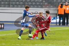 1. BL - Saison 2016/2017 - Hertha BSC - FC Ingolstadt 04 - Florent Hadergjonaj (#33 FCI) - Pascal Groß (#10 FCI) - Foto: Meyer Jürgen