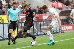 1. Bundesliga - Fußball - 1. FC Köln - FC Ingolstadt 04 - Lukas Hinterseer (16, FCI) Dominique Heintz (3 Köln)