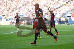 1. Bundesliga - Fußball - Hamburger SV - FC Ingolstadt 04 - Lukas Hinterseer (16, FCI) Tor zum Ausgleich 1:1 Jubel Gestik