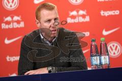 1. Bundesliga - Fußball - RB Leipzig - FC Ingolstadt 04 - Pressekonferenz nach dem Spiel, Cheftrainer Maik Walpurgis (FCI) und Cheftrainer Ralph Hasenhüttl (Leipzig)