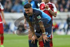 1. Bundesliga - Fußball - TSG 1899 Hoffenheim - FC Ingolstadt 04 - Sandro Wagner (TSG 14) Eckball