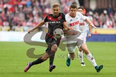 1. Bundesliga - Fußball - 1. FC Köln - FC Ingolstadt 04 - Lukas Hinterseer (16, FCI) Dominique Heintz (3 Köln)