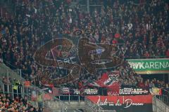 1. Bundesliga - Fußball - FC Augsburg - FC Ingolstadt 04 - FCI Fans Fahnen Jubel