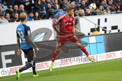 1. Bundesliga - Fußball - TSG 1899 Hoffenheim - FC Ingolstadt 04 - Kevin Vogt (TSG 22) Lukas Hinterseer (16, FCI) Kopfball