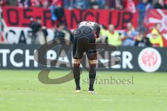 1. BL - Saison 2016/2017 - FSV Mainz 05 - FC Ingolstadt 04 - Florent Hadergjonaj (#33 FCI) enttäuscht - Foto: Meyer Jürgen