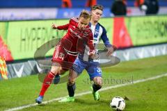 1. BL - Saison 2016/2017 - Hertha BSC - FC Ingolstadt 04 - Florent Hadergjonaj (#33 FCI) - Maximilian Mittelstädt (#34 Hertha) - Foto: Meyer Jürgen