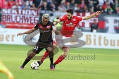 1. BL - Saison 2016/2017 - FSV Mainz 05 - FC Ingolstadt 04 - Lezano Farina,Dario (#37 FCI) - Suat Serdar (#45 Mainz) - Foto: Meyer Jürgen