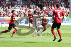 1. Bundesliga - Fußball - SC Freiburg - FC Ingolstadt 04 - #fr10#Darío Lezcano (11, FCI) Gulde, Manuel (5 Freiburg)
