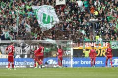 1. Bundesliga - Fußball - VfL Wolfsburg - FC Ingolstadt 04 - 2:0 Tor für Wolfsburg, enttäuschte Gesichter, Pascal Groß (10, FCI) Marvin Matip (34, FCI) Alfredo Morales (6, FCI)  Roger de Oliveira Bernardo (8, FCI) Almog Cohen (36, FCI) Marcel Tisserand (3