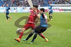 1. Bundesliga - Fußball - TSG 1899 Hoffenheim - FC Ingolstadt 04 - Alfredo Morales (6, FCI)  Sebastian Rudy (TSG 6)