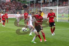 1. Bundesliga - Fußball - SC Freiburg - FC Ingolstadt 04 - Pascal Groß (10, FCI) Grifo, Vincenzo (32 Freiburg) Günter, Christian (30 Freiburg)