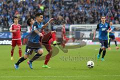 1. Bundesliga - Fußball - TSG 1899 Hoffenheim - FC Ingolstadt 04 - Zweikampf Darío Lezcano (11, FCI) Benjamin Hübner (TSG 21)