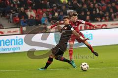 1. Bundesliga - Fußball - Bayer Leverkusen - FC Ingolstadt 04 - Pascal Groß (10, FCI) zieht ab vorbei