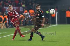 1. Bundesliga - Fußball - Bayer Leverkusen - FC Ingolstadt 04 - Florent Hadergjonaj (33, FCI) Admir Mehmedi (Leverkusen 14)
