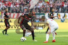 1. Bundesliga - Fußball - 1. FC Köln - FC Ingolstadt 04 - Roger de Oliveira Bernardo (8, FCI) Matthias Lehmann (33 Köln)