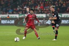 1. Bundesliga - Fußball - Bayer Leverkusen - FC Ingolstadt 04 - Almog Cohen (36, FCI) Kevin Kampl (Leverkusen 44)