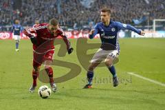 1. Bundesliga - Fußball - FC Schalke 04 - FC Ingolstadt 04 - Zweikampf Mathew Leckie (7, FCI) Matija Nastasic