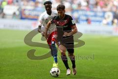 1. BL - Saison 2016/2017 - Hamburger SV - FC Ingolstadt 04 -Mathew Leckie (#7 FCI) - Gideon Jung (#28 Hamburg) - Foto: Meyer Jürgen