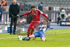 1. BL - Saison 2016/2017 - Hertha BSC - FC Ingolstadt 04 - Pascal Groß (#10 FCI) - Maximilian Mittelstädt (#34 Hertha) - Foto: Meyer Jürgen