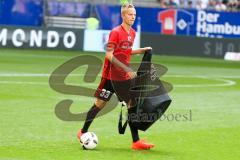 1. BL - Saison 2016/2017 - Hamburger SV - FC Ingolstadt 04 - Florent Hadergjonaj (#33 FCI) beim warm machen - Foto: Meyer Jürgen