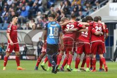 1. Bundesliga - Fußball - TSG 1899 Hoffenheim - FC Ingolstadt 04 - Tor Jubel Romain Brégerie (18, FCI) Lukas Hinterseer (16, FCI) Eigentor Hoffenheim