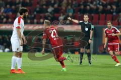 1. Bundesliga - Fußball - FC Augsburg - FC Ingolstadt 04 - Tor Jubel Sonny Kittel (21, FCI)