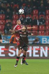 1. Bundesliga - Fußball - Bayer Leverkusen - FC Ingolstadt 04 - Duell Marcel Tisserand (32, FCI) Chicharito Javier Hernandez (Leverkusen 7)