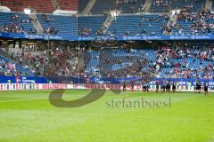 1. BL - Saison 2016/2017 - Hamburger SV - FC Ingolstadt 04 - Die Mannschaft bedankt sich bei den mitgereisten Fans - Foto: Meyer Jürgen