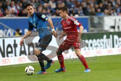 1. Bundesliga - Fußball - TSG 1899 Hoffenheim - FC Ingolstadt 04 - Sonny Kittel (21, FCI) Benjamin Hübner (TSG 21)