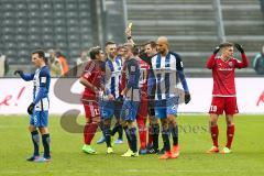 1. BL - Saison 2016/2017 - Hertha BSC - FC Ingolstadt 04 - Gelbe Karte für Lezcano Farina,Dario (#37 FCI) - Foto: Meyer Jürgen