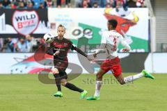 1. Bundesliga - Fußball - RB Leipzig - FC Ingolstadt 04 - Florent Hadergjonaj (33, FCI) Bernardo Fernandes da Silva Junior (3 Leipzig)