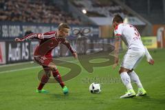 1. Bundesliga - Fußball - FC Augsburg - FC Ingolstadt 04 - Florent Hadergjonaj (33, FCI) Konstantinos Stafylidis (FCA 3)