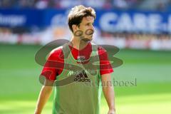 1. BL - Saison 2016/2017 - Hamburger SV - FC Ingolstadt 04 - Romain Brègerie (#18 FCI) beim warm machen - Foto: Meyer Jürgen