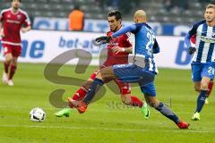 1. BL - Saison 2016/2017 - Hertha BSC - FC Ingolstadt 04 - Lezcano Farina,Dario (#37 FCI) - John Brooks (#25 Hertha) - Foto: Meyer Jürgen