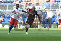 1. Bundesliga - Fußball - Hamburger SV - FC Ingolstadt 04 - Cleber Janderson Pereira Reis (3 HSV) Darío Lezcano (11, FCI)