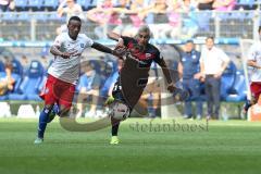 1. Bundesliga - Fußball - Hamburger SV - FC Ingolstadt 04 - Cleber Janderson Pereira Reis (3 HSV) Darío Lezcano (11, FCI)