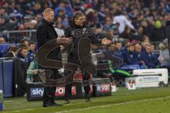 1. Bundesliga - Fußball - FC Schalke 04 - FC Ingolstadt 04 - Feuert an, Cheftrainer Maik Walpurgis (FCI) und Co-Trainer Michael Henke (FCI) syncron