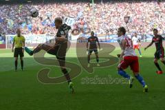 1. BL - Saison 2016/2017 - Hamburger SV - FC Ingolstadt 04 - Tobias Levels (#28 FCI) -Filip Kostic (#17 Hamburg) -  Foto: Meyer Jürgen